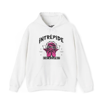 Mot pour Mot - Sweat à capuche - Sweat à capuche - Intrépide - État d’esprit - Blanc / S / M