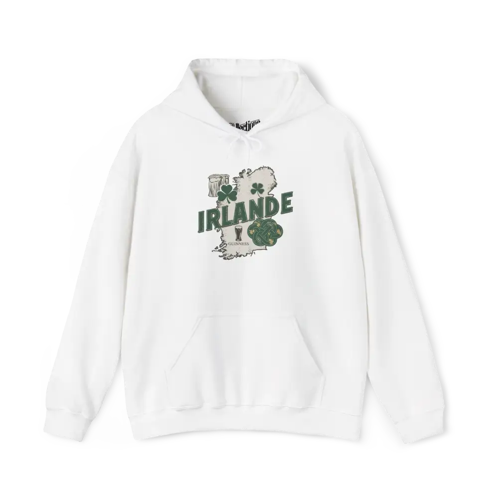 Globe-trotteurs - Sweat à capuche - Sweat à capuche - Irlande en images - Blanc / S / M