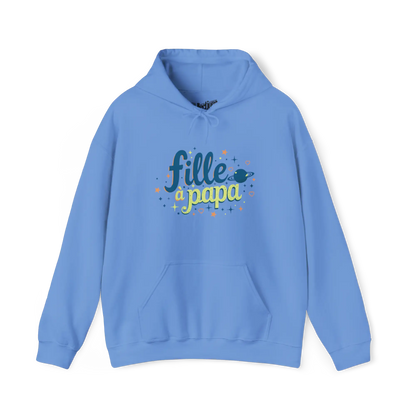 Jeunes - Sweat à capuche - Sweat à capuche - Jeunes - Fille à papa - Bleu Caroline / XS (4-6 ans)