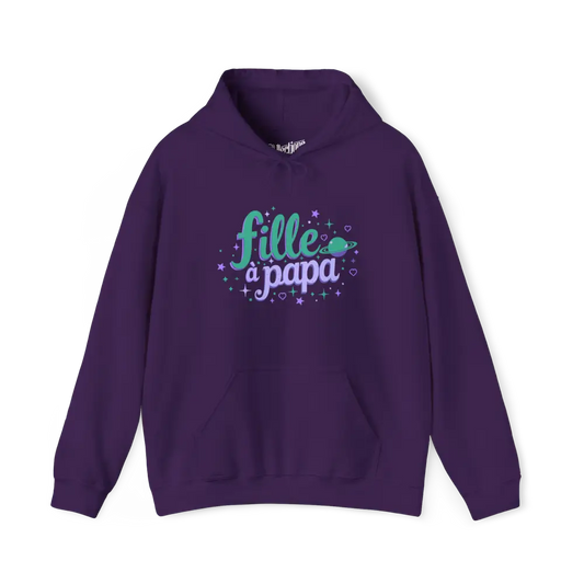 Jeunes - Sweat à capuche - Sweat à capuche - Jeunes - Fille à papa - Mauve / XS (4-6 ans)