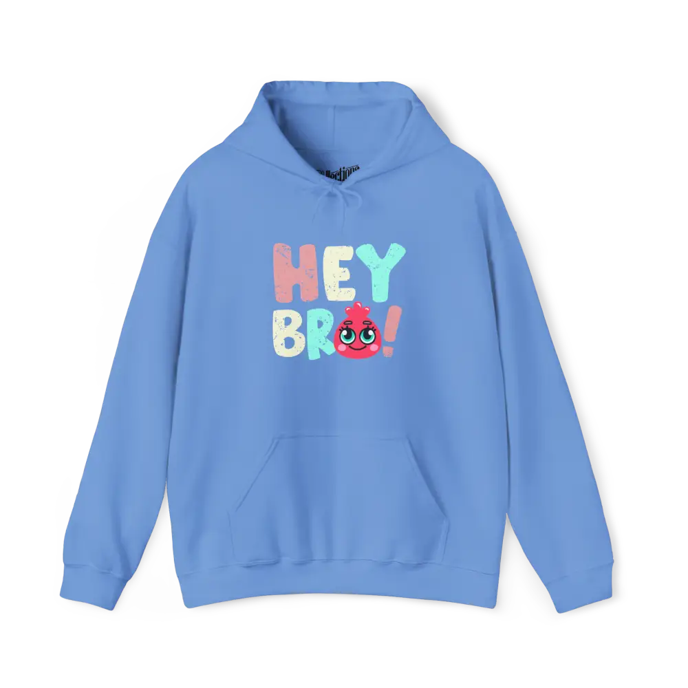Jeunes - Sweat à capuche - Sweat à capuche - Jeunes - Hey Bro! - Bleu Caroline / XS (4-6 ans)