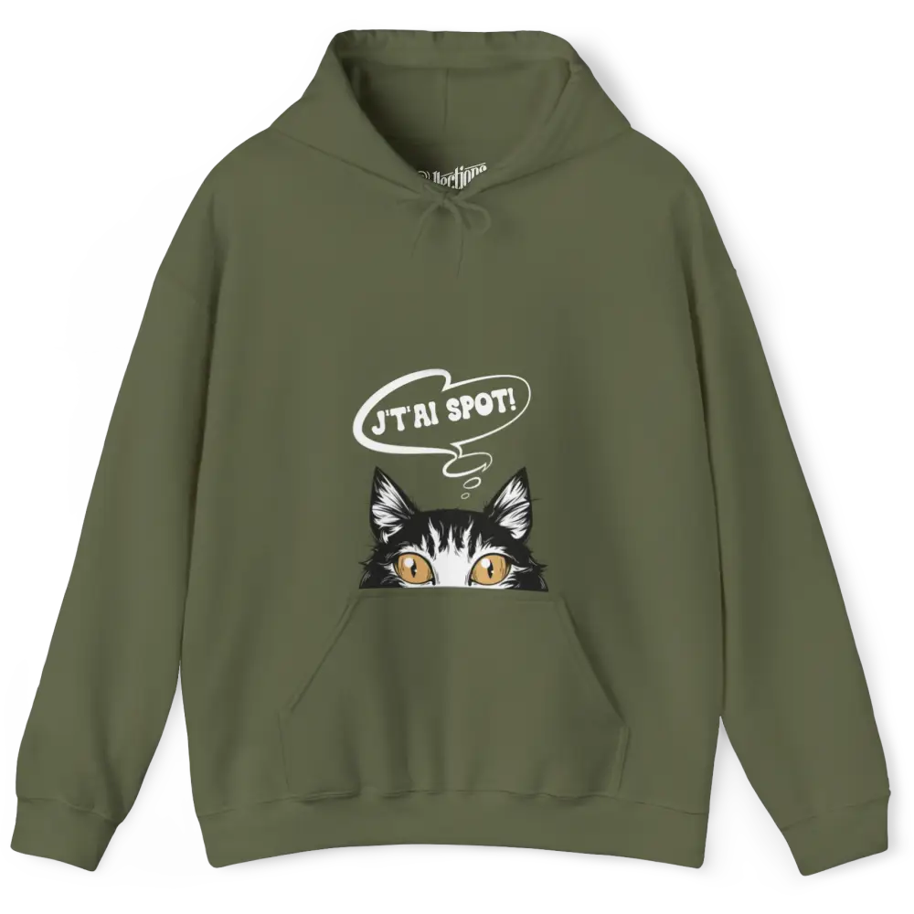 Les Poilus - Sweat à capuche - Sweat à capuche – J’te Watch! - Militaire / S / M