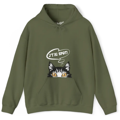 Les Poilus - Sweat à capuche - Sweat à capuche – J’te Watch! - Militaire / S / M