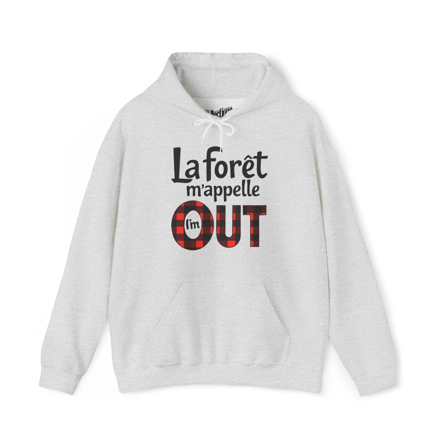 #camping - Sweat à capuche - Sweat à capuche - La forêt m’appelle OUT - Blanc / S / M