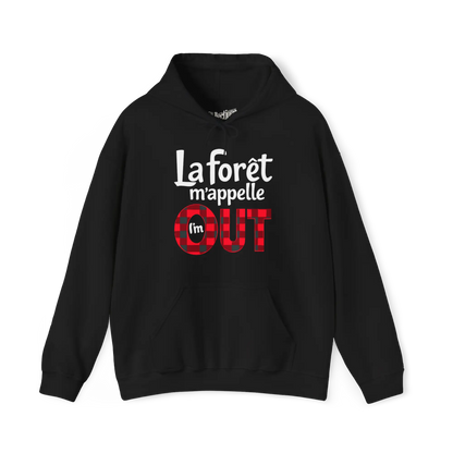 #camping - Sweat à capuche - Sweat à capuche - La forêt m’appelle OUT - Noir / S / M