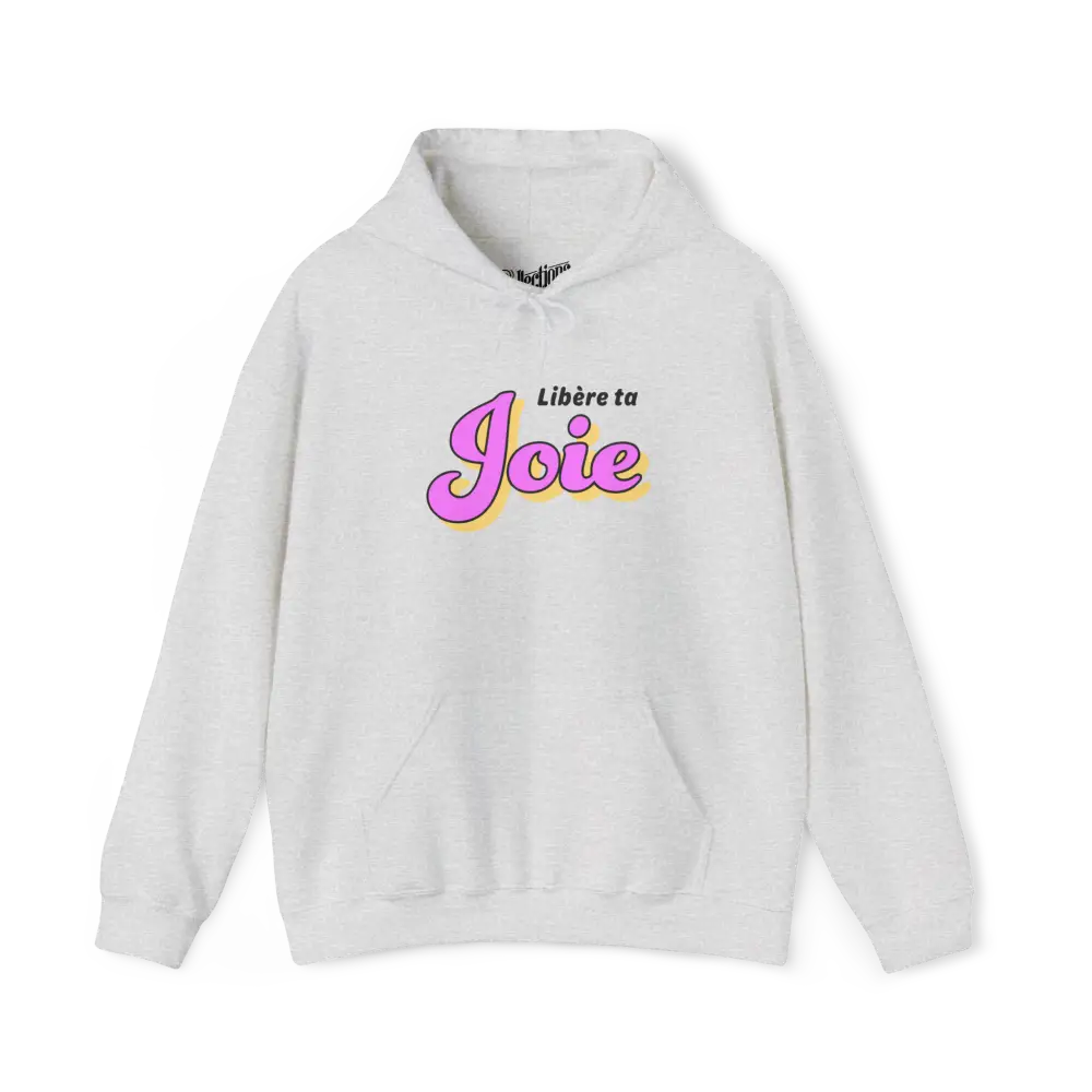 Mot Pour Mot - Sweat à capuche - Sweat à capuche - Libère ta Joie - Gris cendre / S / M