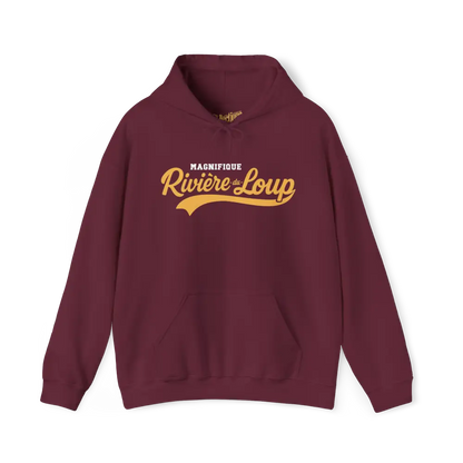 Local D’abord - Sweat à capuche - Sweat à capuche - Magnifique Rivière-du-Loup - Marron / S / M