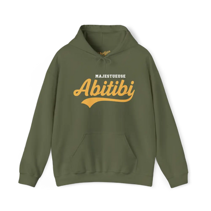 Local D’abord - Sweat à capuche - Sweat à capuche - Majestueuse Abitibi - Militaire / S / M