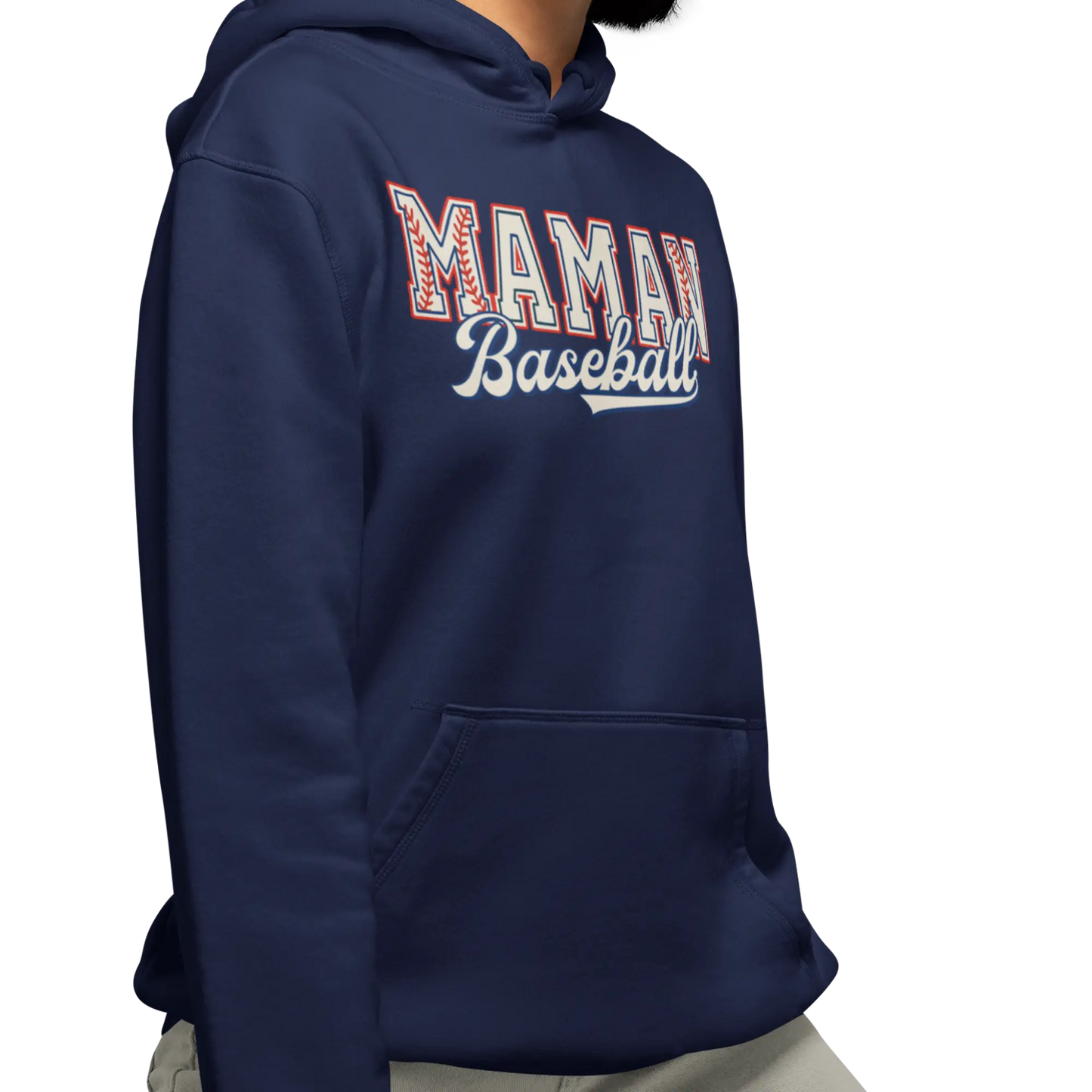 Famille et Cie - Sweat à capuche - Sweat à capuche - Maman Baseball