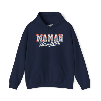 Famille et Cie - Sweat à capuche - Sweat à capuche - Maman Baseball
