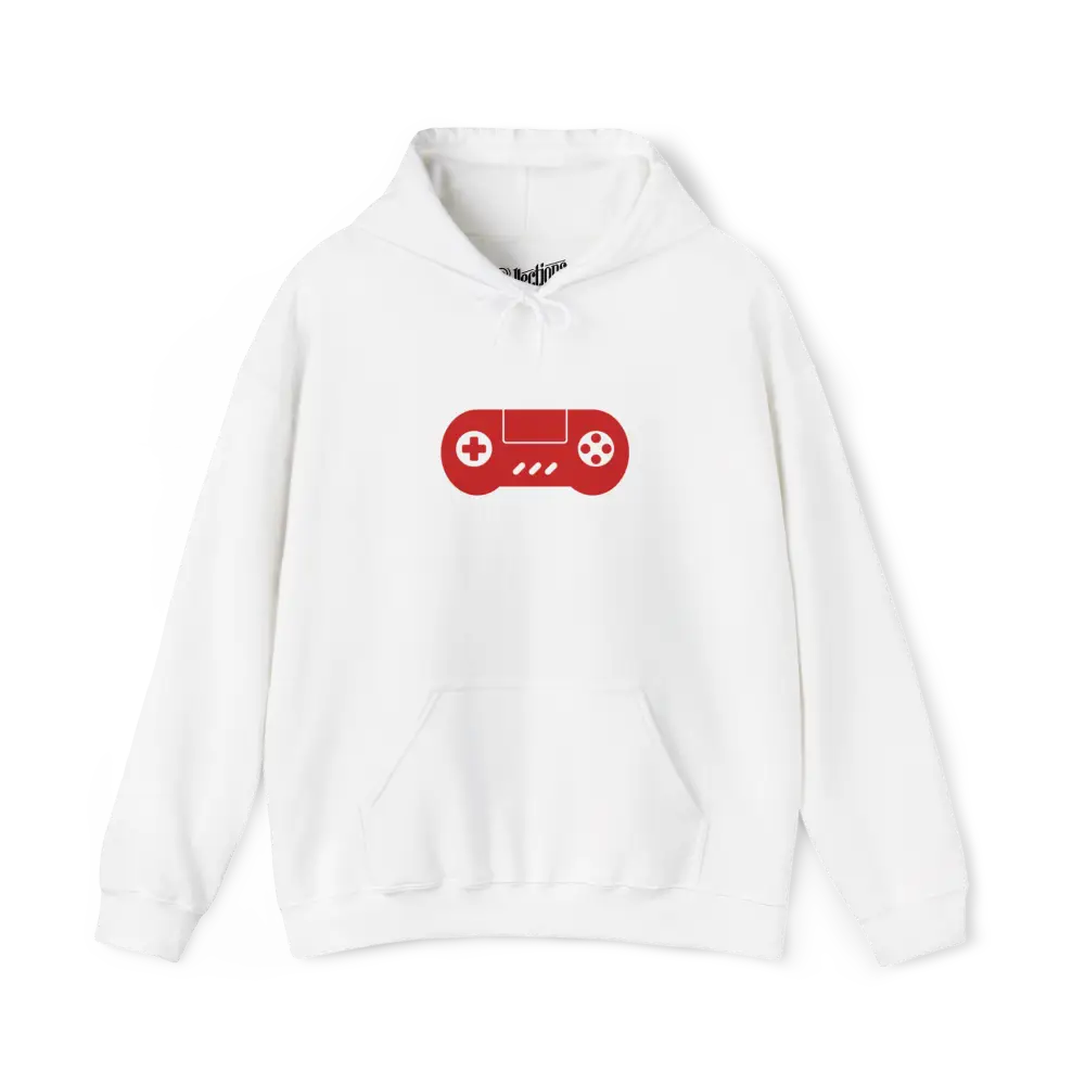 Gameur - Sweat à capuche - Sweat à capuche - Manette rétro - Blanc / S / M