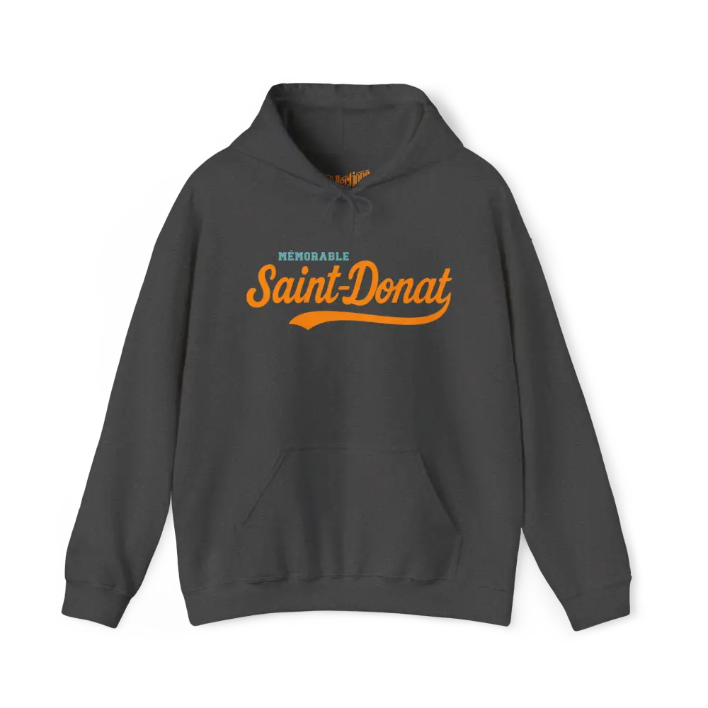 Local D’abord - Sweat à capuche - Sweat à capuche - Mémorable Saint-Donat - Cendre foncé / S / M