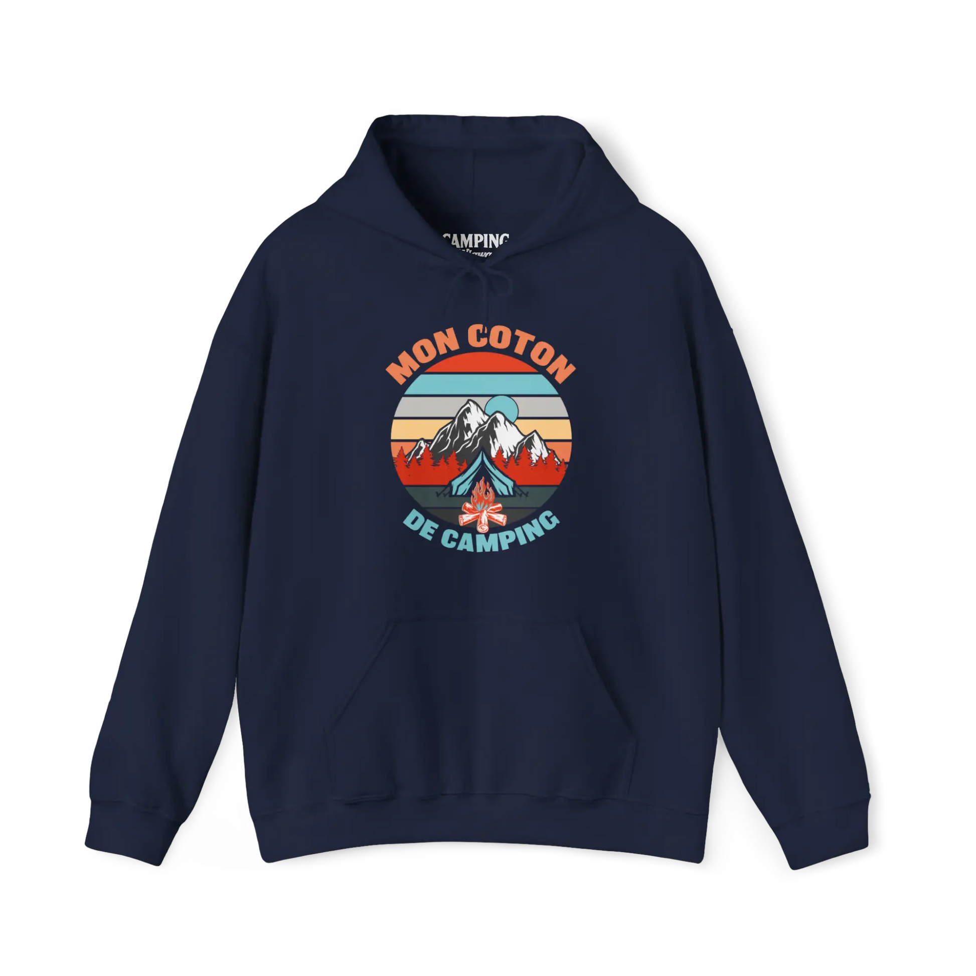 #camping - Sweat à capuche - Sweat à capuche - Mon coton de camping