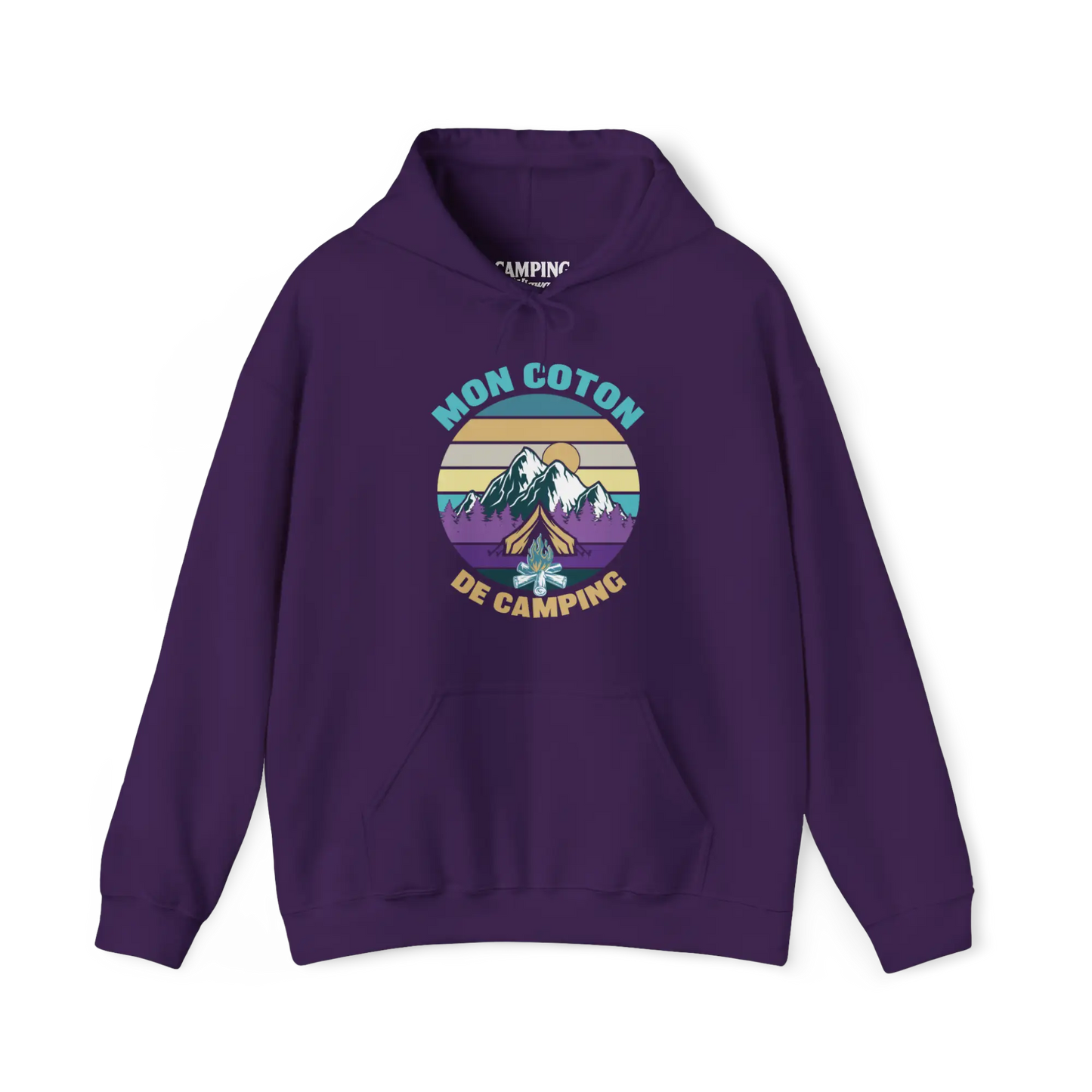 #camping - Sweat à capuche - Sweat à capuche - Mon coton de camping