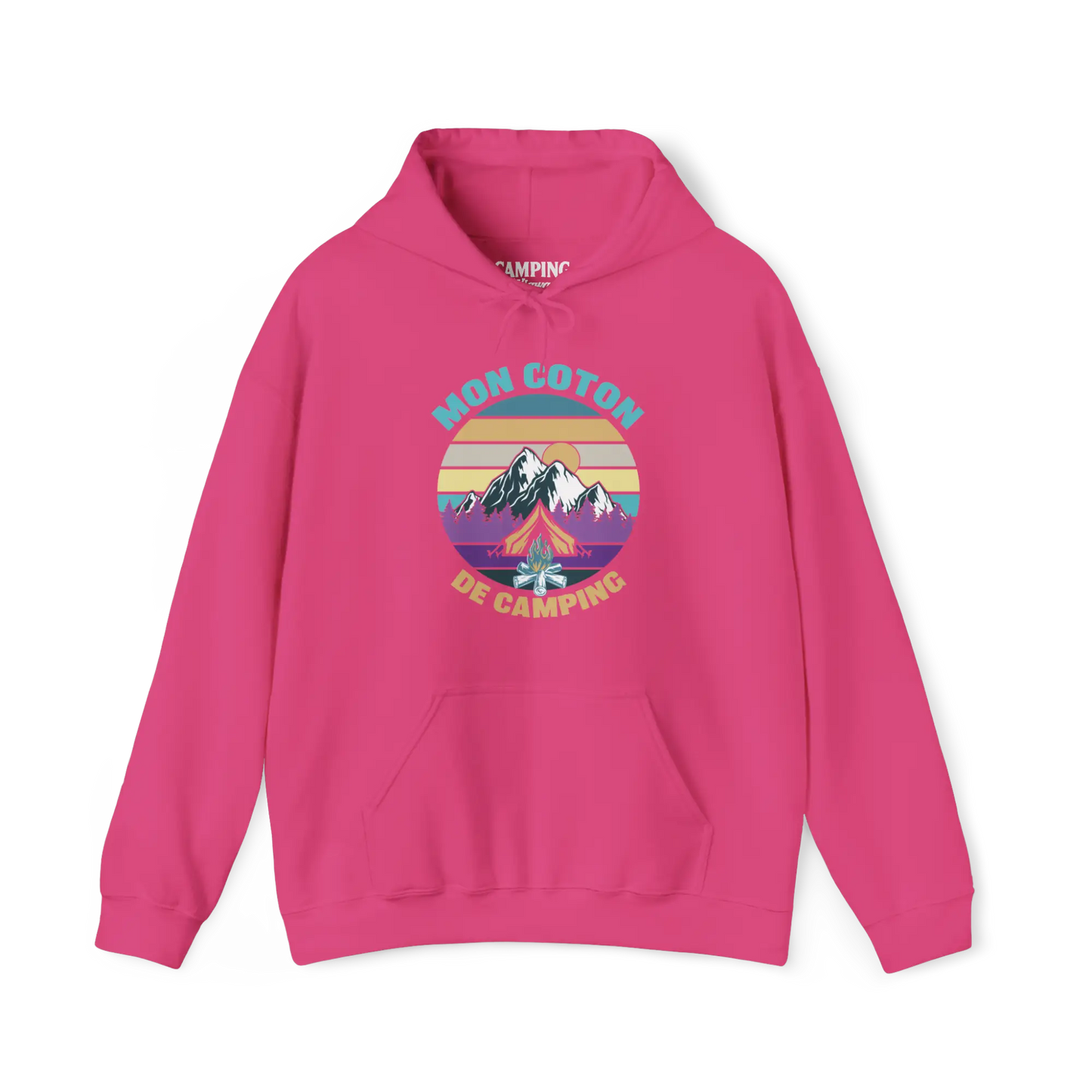 #camping - Sweat à capuche - Sweat à capuche - Mon coton de camping - Fleur exotique / S / M