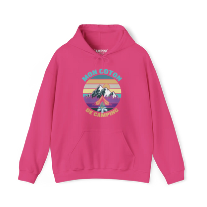 #camping - Sweat à capuche - Sweat à capuche - Mon coton de camping - Fleur exotique / S / M
