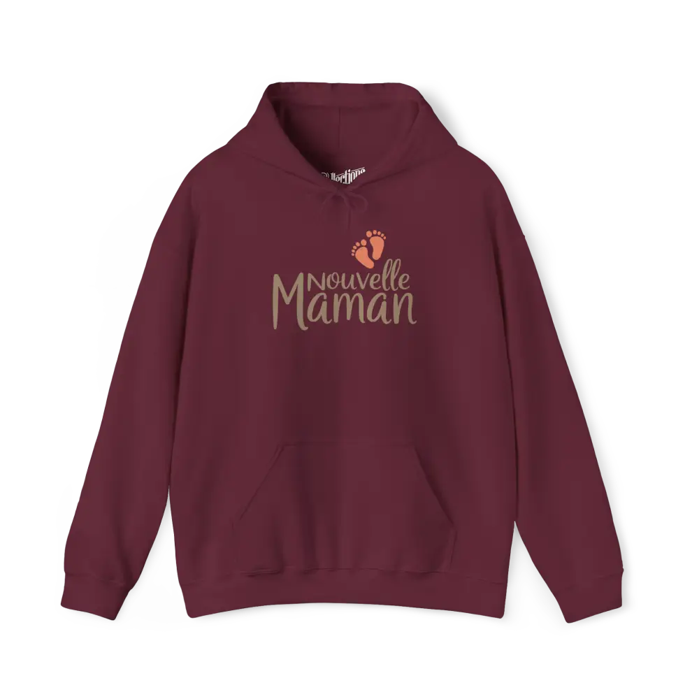 Famille et Cie - Sweat à capuche - Sweat à capuche - Nouvelle Maman - Marron / S / M