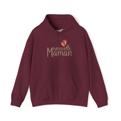 Famille et Cie - Sweat à capuche - Sweat à capuche - Nouvelle Maman - Marron / S / M