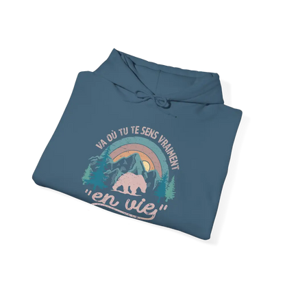 #camping - Sweats à capuche - Sweat à capuche - Où tu te sens en vie