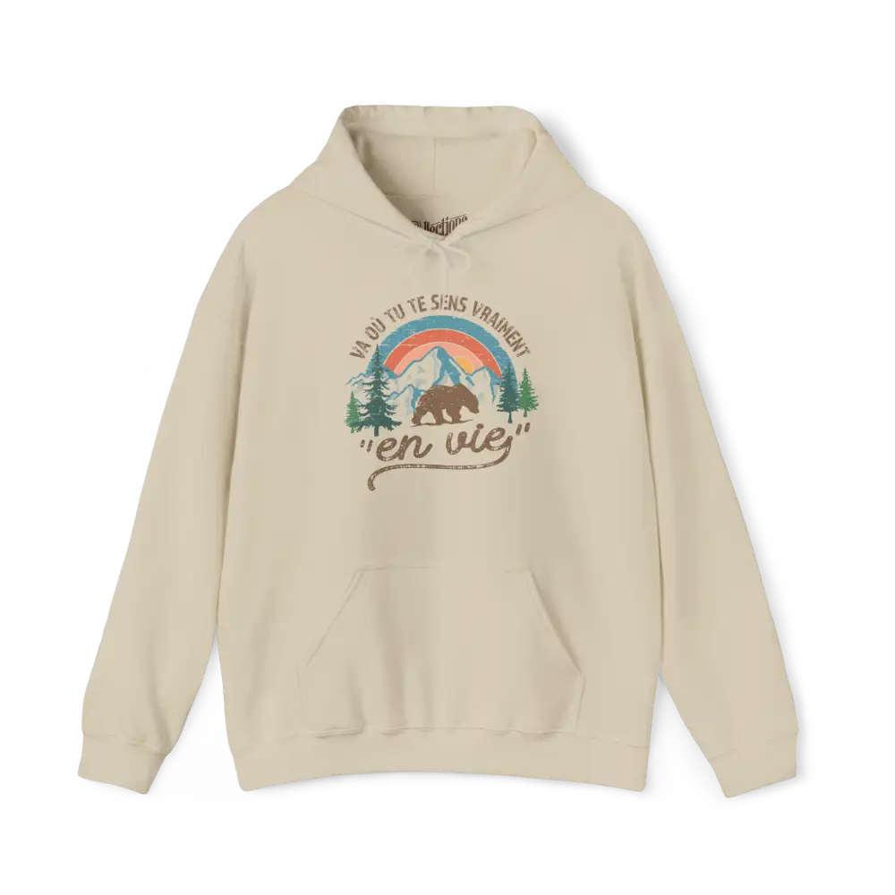 #camping - Sweats à capuche - Sweat à capuche - Où tu te sens en vie