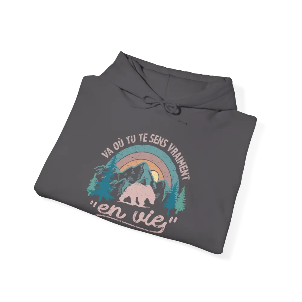 #camping - Sweats à capuche - Sweat à capuche - Où tu te sens en vie