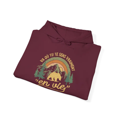 #camping - Sweats à capuche - Sweat à capuche - Où tu te sens en vie