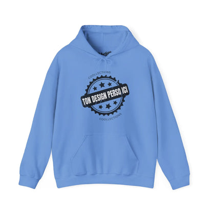 Personnaliser - Sweat à capuche - Sweat à capuche pâle - Personnalisé - Bleu Caroline / S / M