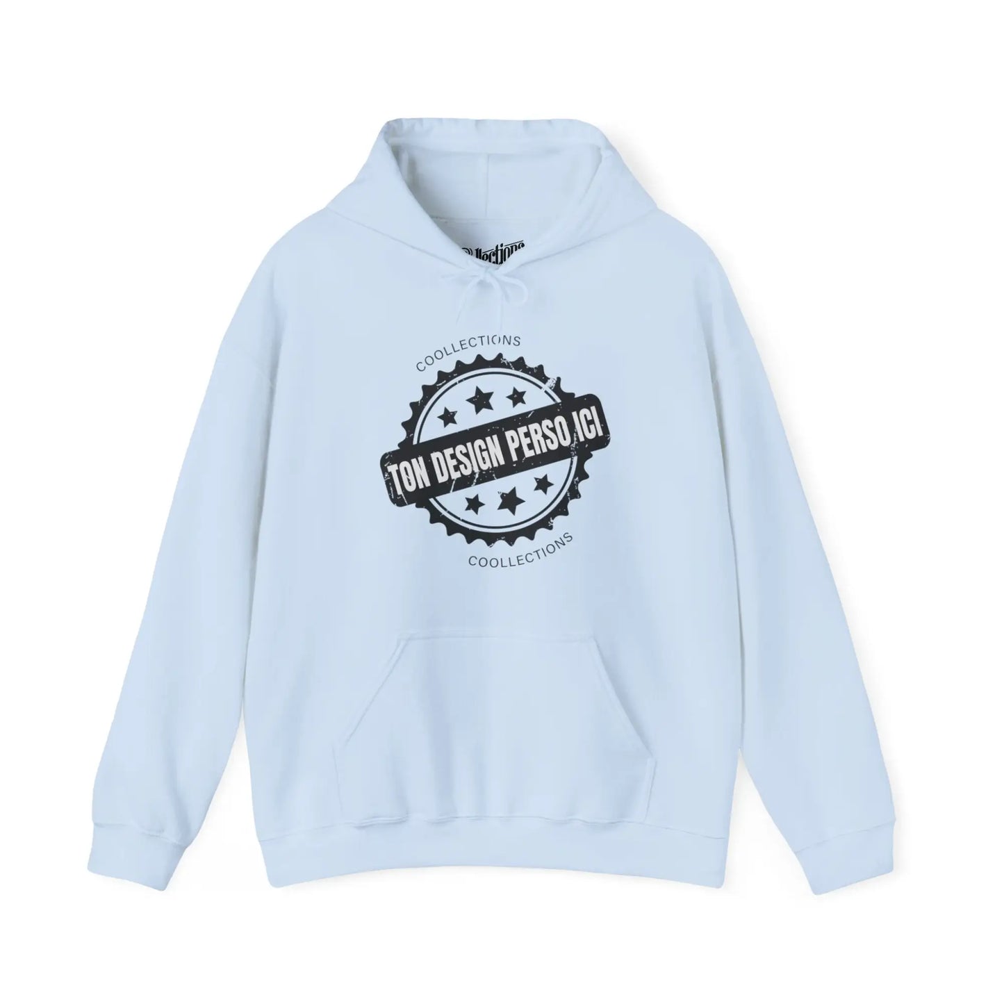Personnaliser - Sweat à capuche - Sweat à capuche pâle - Personnalisé - Bleu clair / S / M