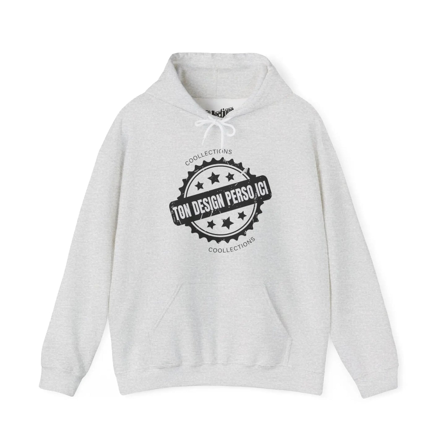 Personnaliser - Sweat à capuche - Sweat à capuche pâle - Personnalisé - Gris cendre / S / M