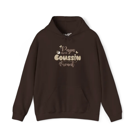 Pour Papa - Sweat à capuche - Sweat à capuche - Papa coussin vivant - Chocolat / S / M