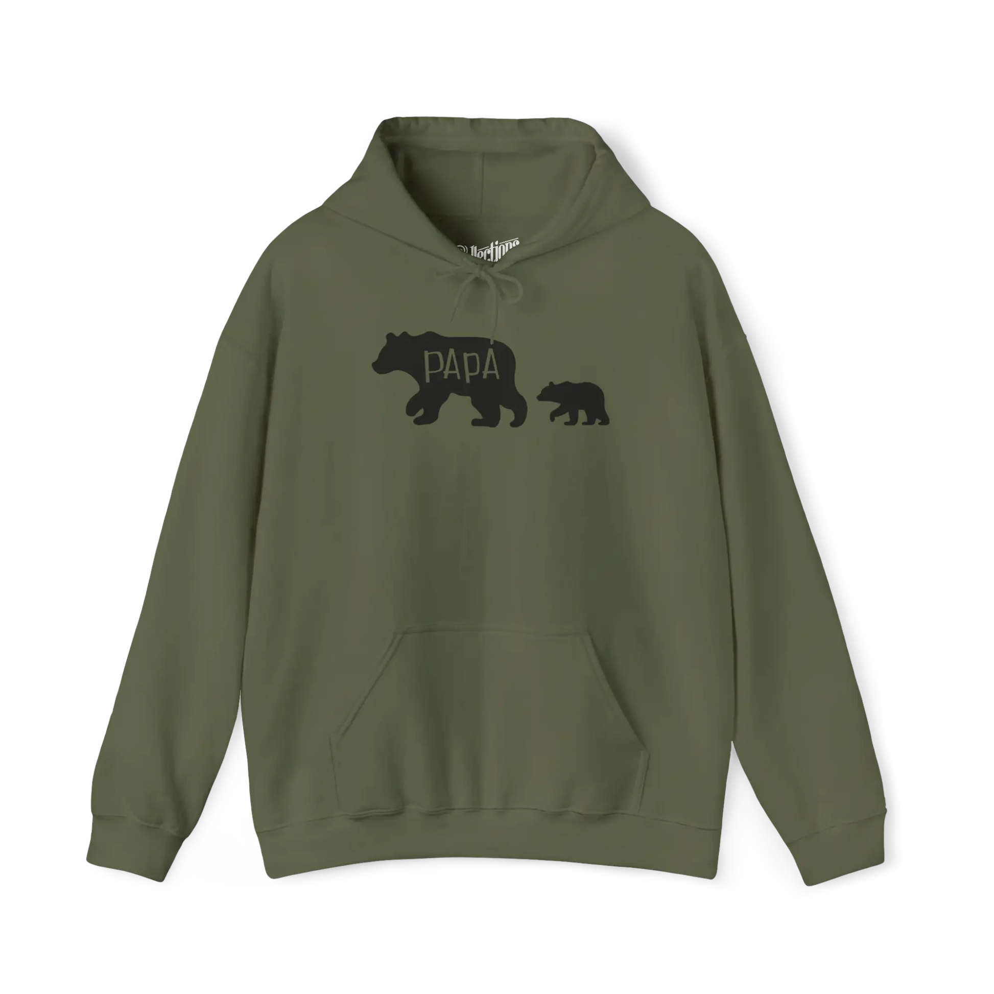 Pour Papa - Sweat à capuche - Sweat à capuche - Papa ours - Militaire / S / M