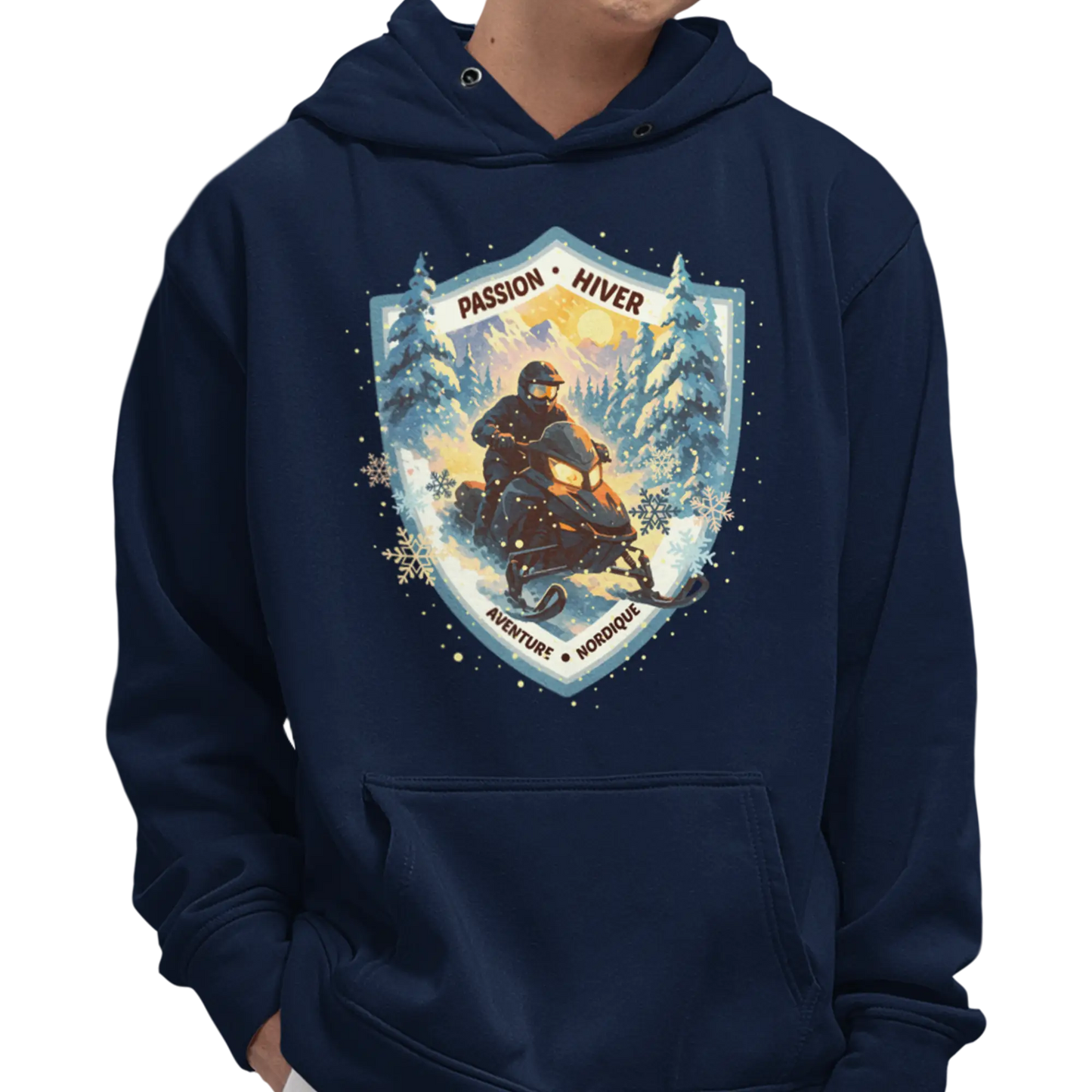 Local d’abord - Sweat à capuche - Passion Hiver