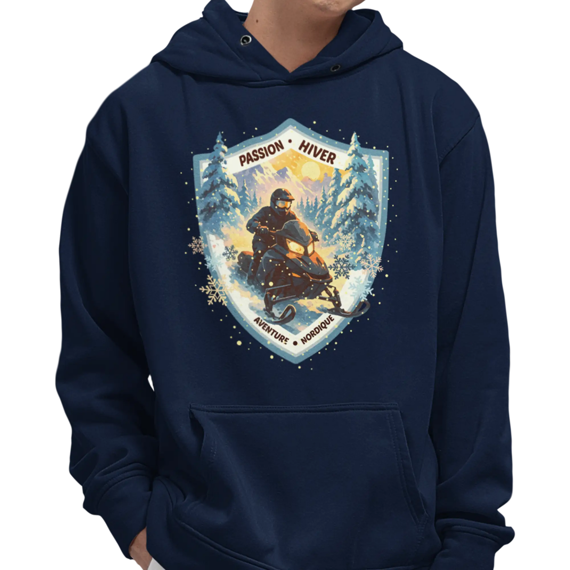 Local d’abord - Sweat à capuche - Passion Hiver