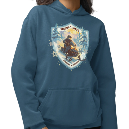 Local d’abord - Sweat à capuche - Passion Hiver