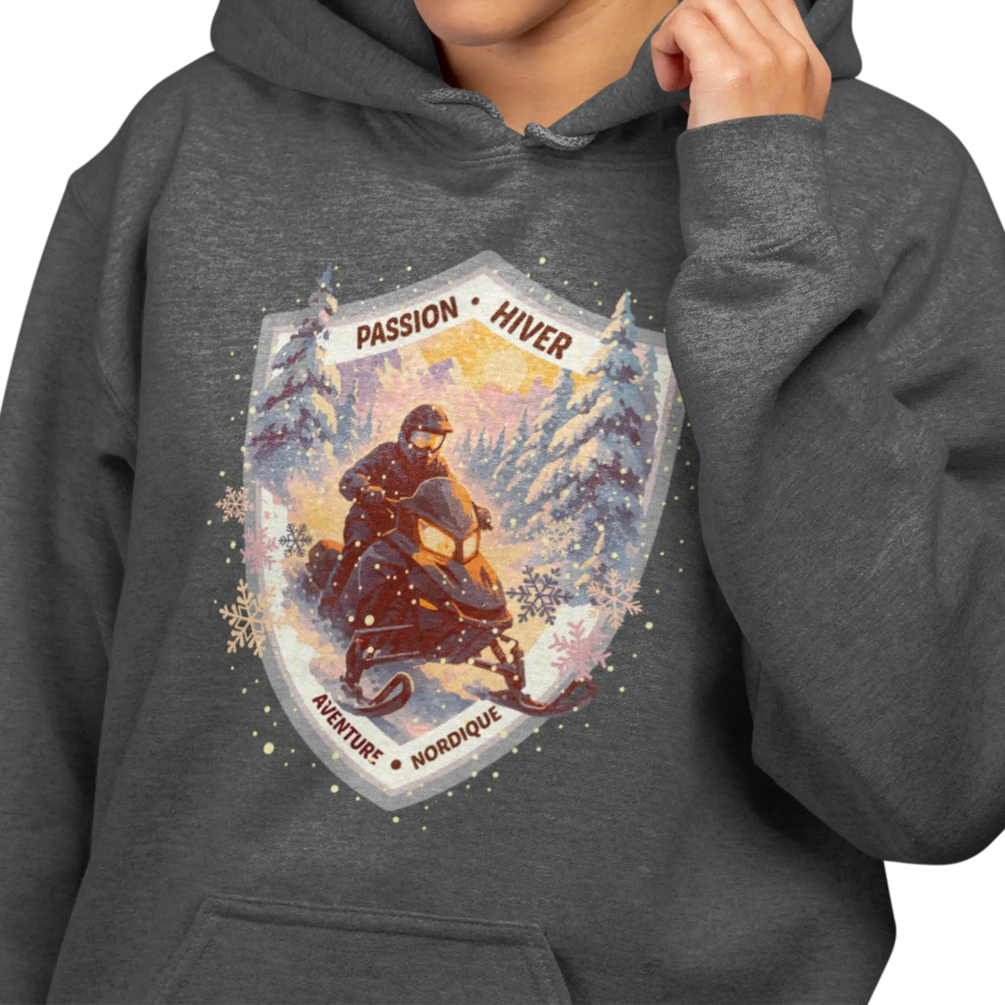 Local d’abord - Sweat à capuche - Passion Hiver