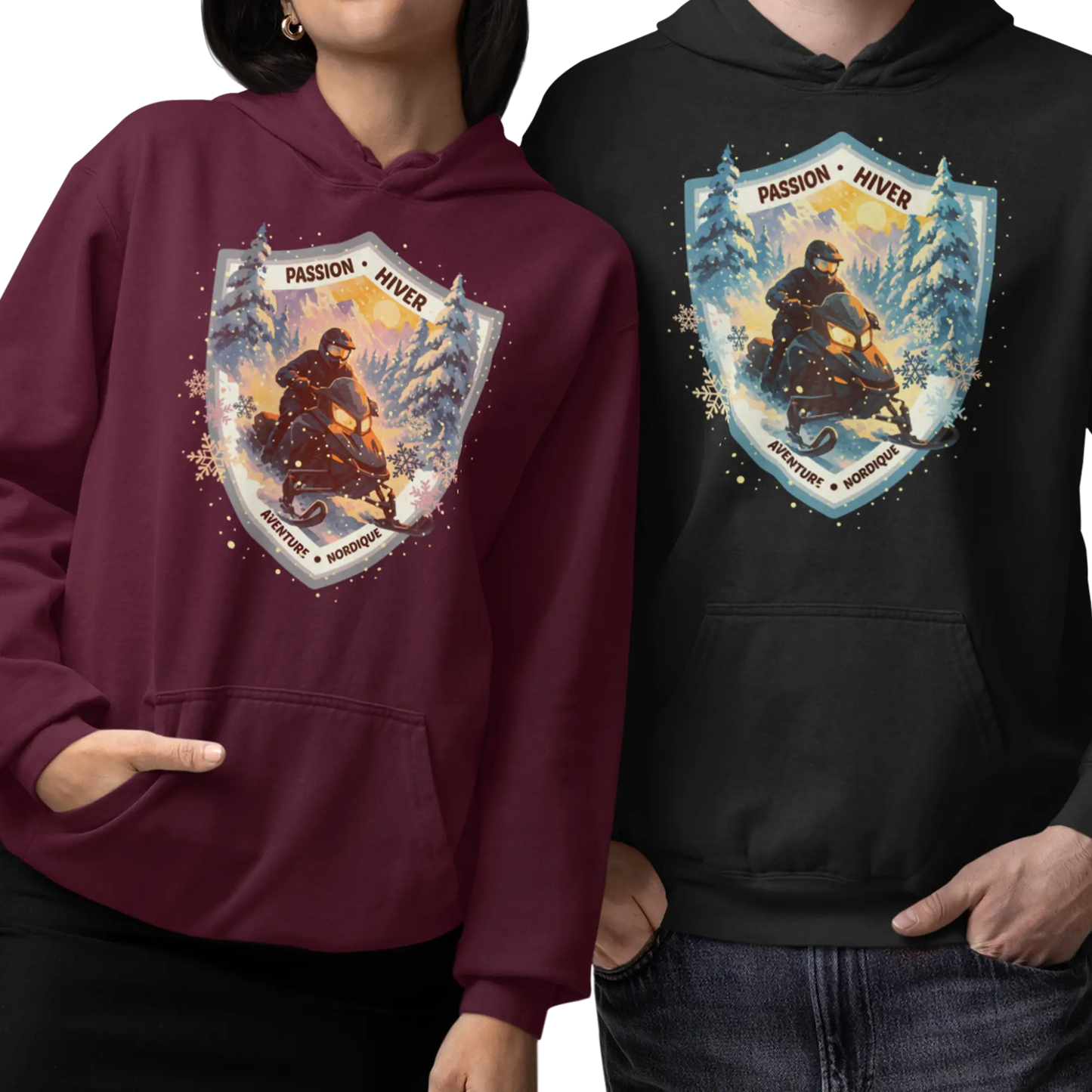 Local d’abord - Sweat à capuche - Passion Hiver