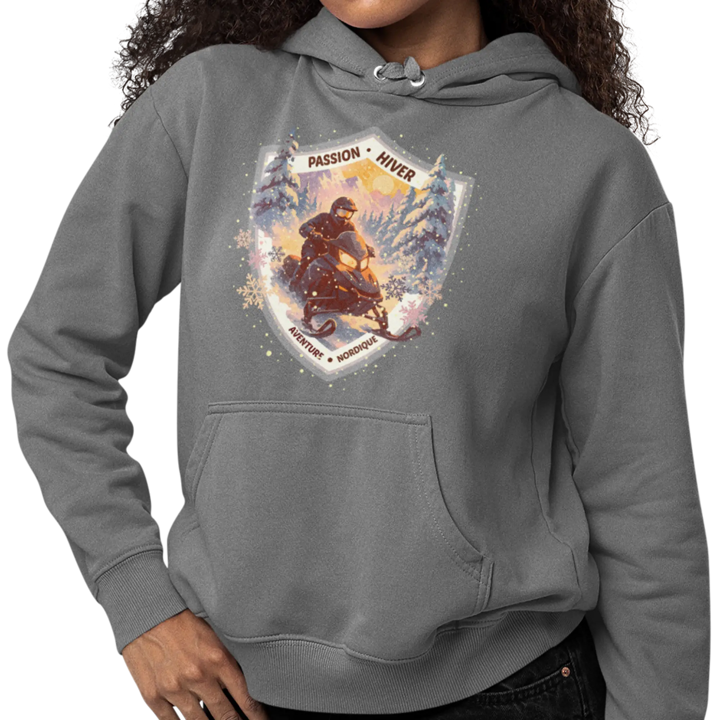 Local d’abord - Sweat à capuche - Passion Hiver