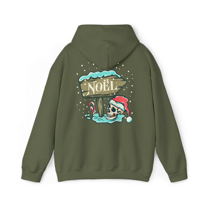 Temps des Fêtes - Sweat à capuche - Sweat à capuche - Pôle Nord Interdit - Militaire / S / M