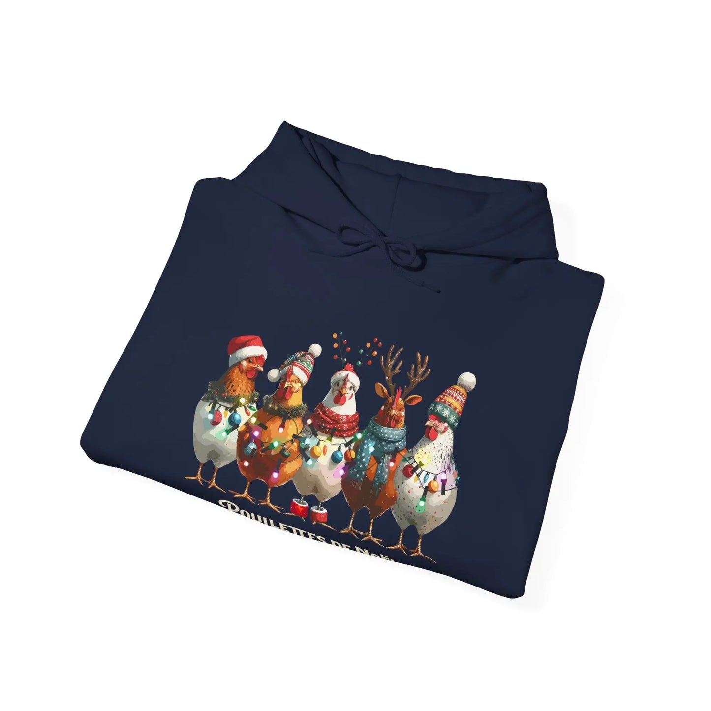 Temps des Fêtes - Sweat à capuche - Sweat à capuche - Poulettes de Noël