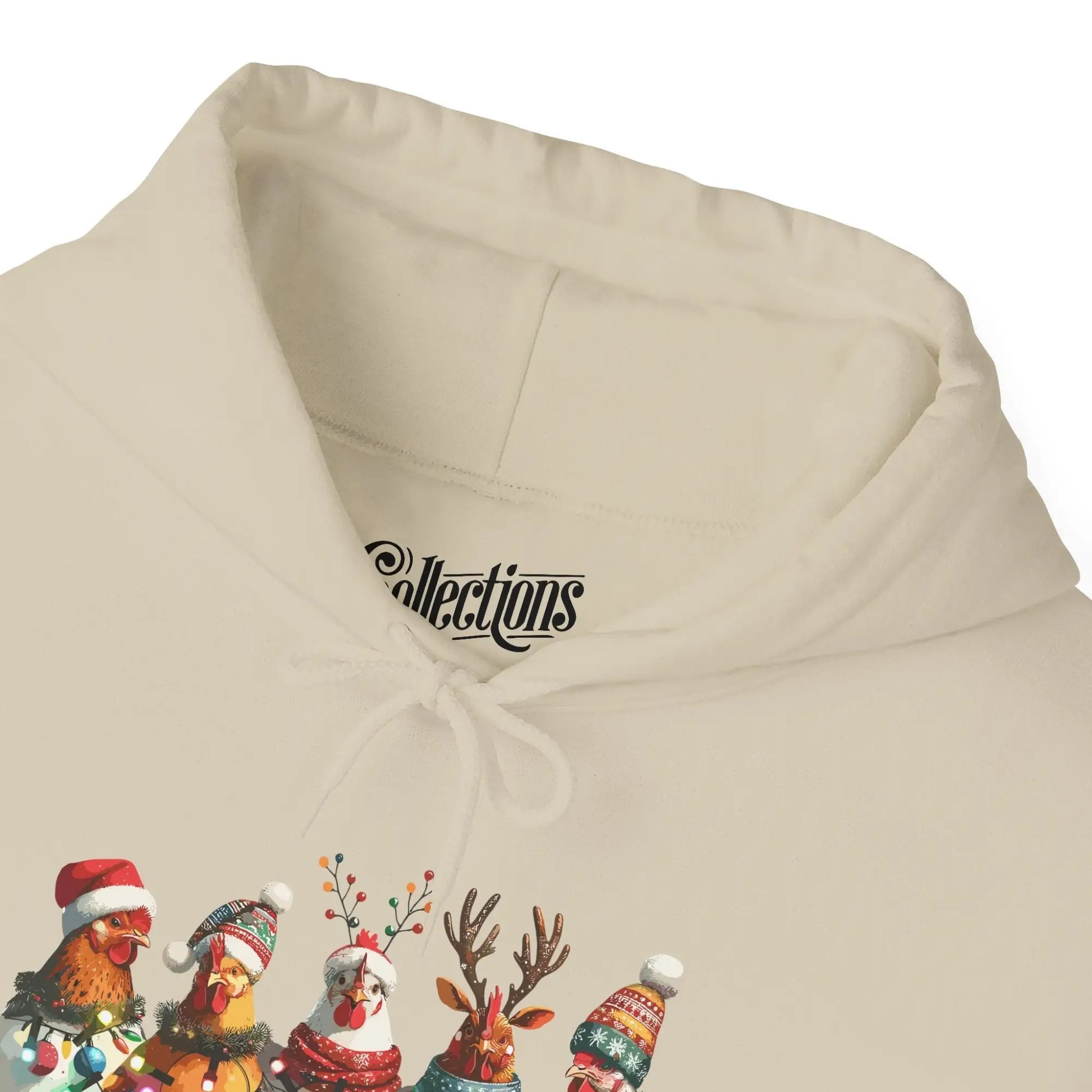 Temps des Fêtes - Sweat à capuche - Sweat à capuche - Poulettes de Noël