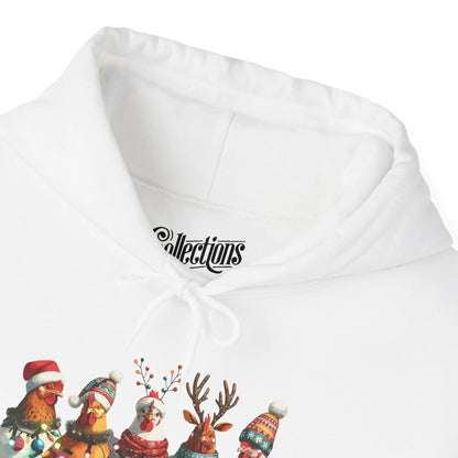 Temps des Fêtes - Sweat à capuche - Sweat à capuche - Poulettes de Noël