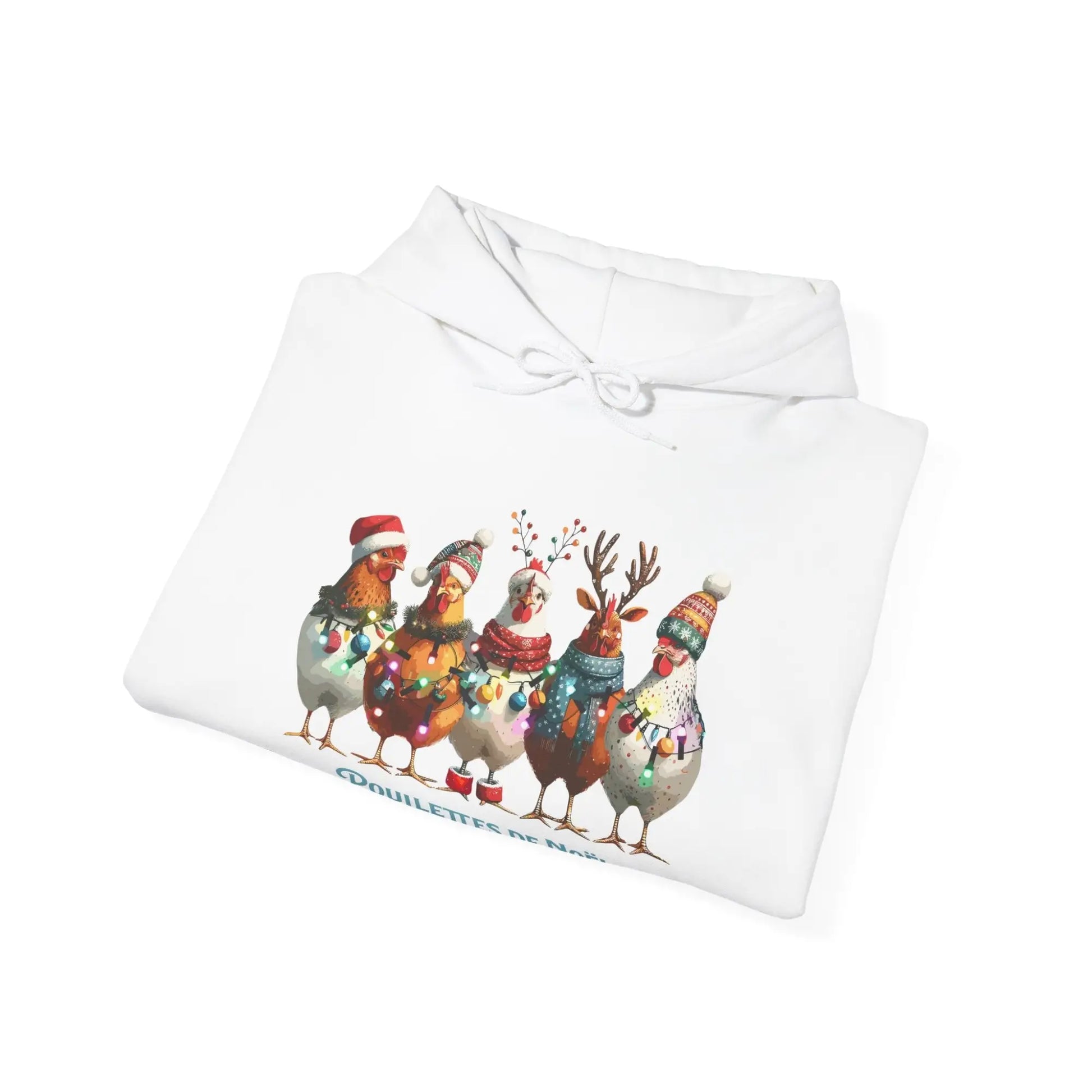 Temps des Fêtes - Sweat à capuche - Sweat à capuche - Poulettes de Noël