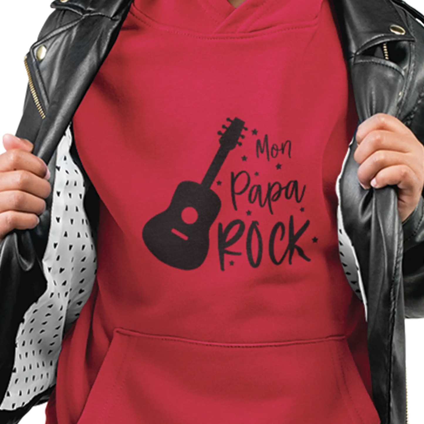 Pour Papa - Sweats à capuche - Sweat à capuche pour enfant - Mon Papa rock