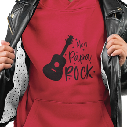 Pour Papa - Sweats à capuche - Sweat à capuche pour enfant - Mon Papa rock