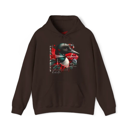 Local d’abord - Sweat à capuche - Sweat à capuche - Saint-Donat – L’esprit habite ici - Chocolat / S / M