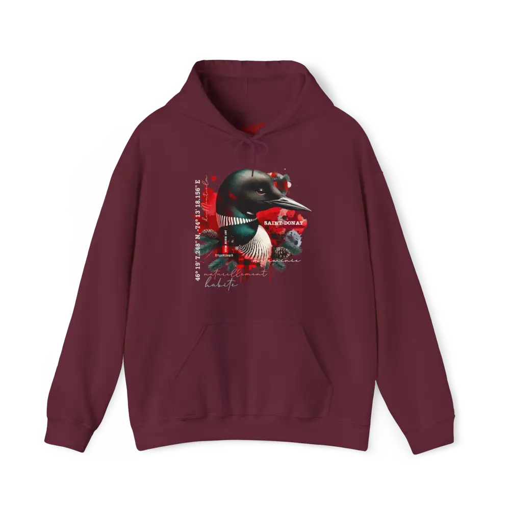 Local d’abord - Sweat à capuche - Sweat à capuche - Saint-Donat – L’esprit habite ici - Marron / S / M