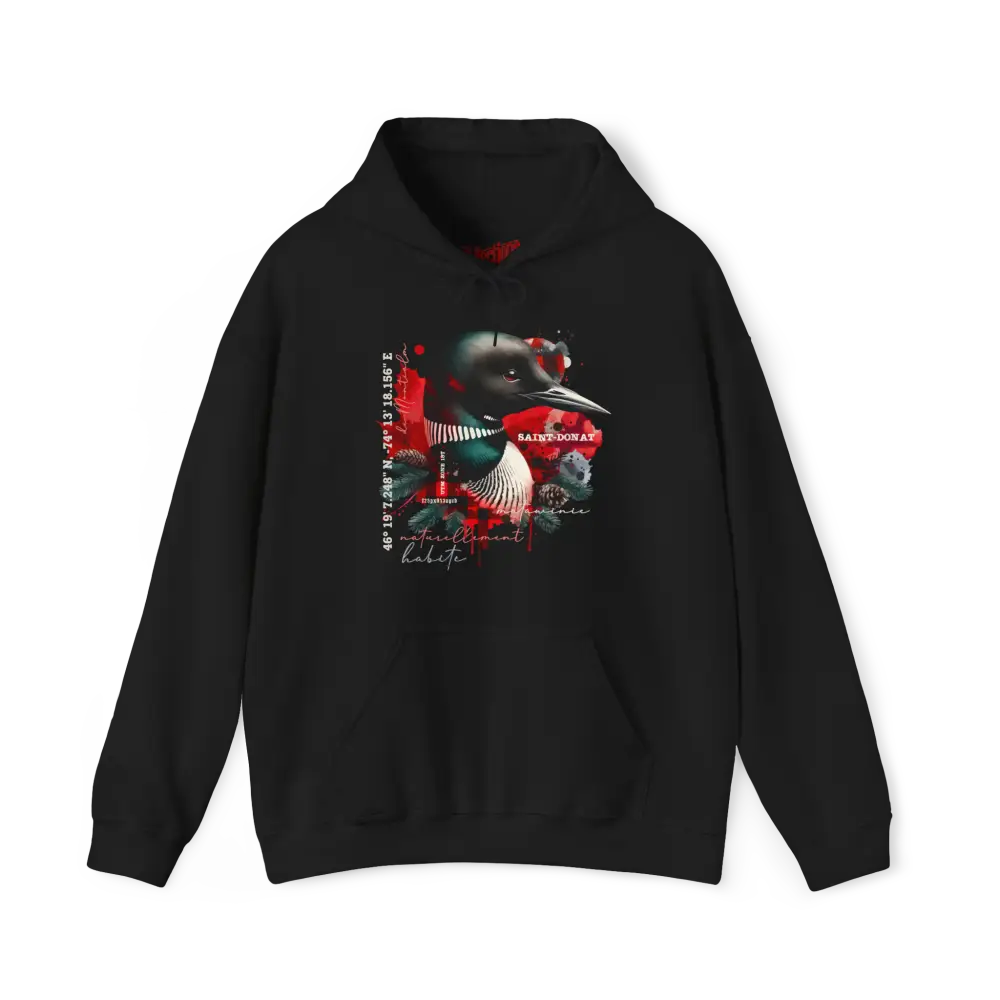 Local d’abord - Sweat à capuche - Sweat à capuche - Saint-Donat – L’esprit habite ici - Noir / S / M