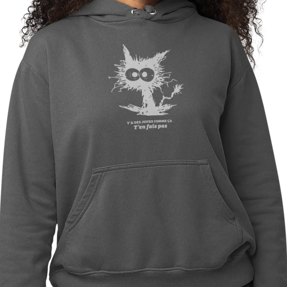 Les Poilus - Sweat à capuche - Sweat à capuche – T’en fais pas - Blanc