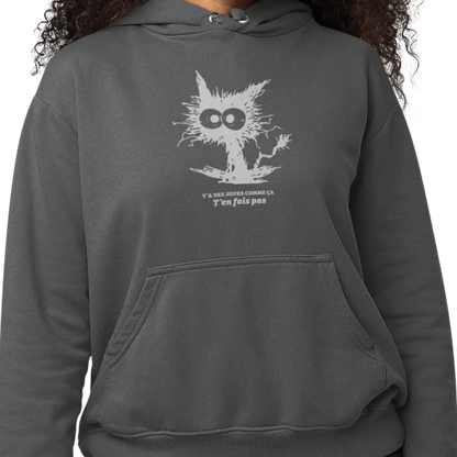 Les Poilus - Sweat à capuche - Sweat à capuche – T’en fais pas - Blanc