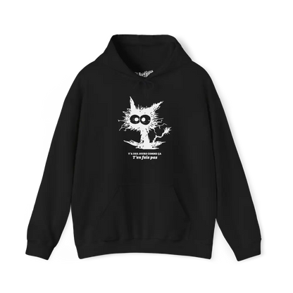 Les Poilus - Sweat à capuche - Sweat à capuche – T’en fais pas - Blanc - Noir / S / M